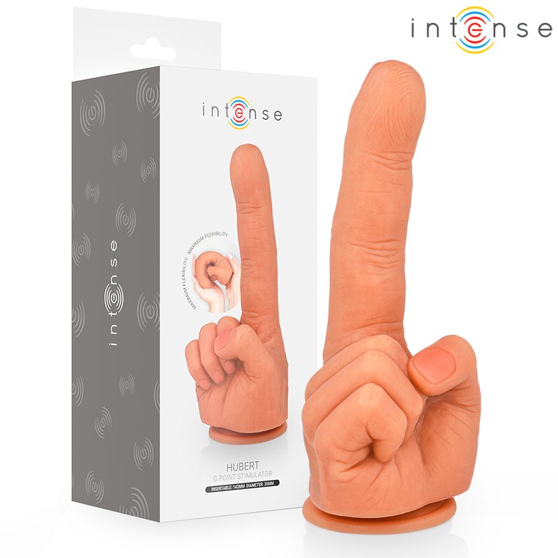 INTENSE - HUBERT STIMOLATORE PUNTO G FLESSIBILE MANO 14,2 CM INTENSE - HUBERT STIMOLATORE PUNTO G FLESSIBILE MANO 14,2 CM