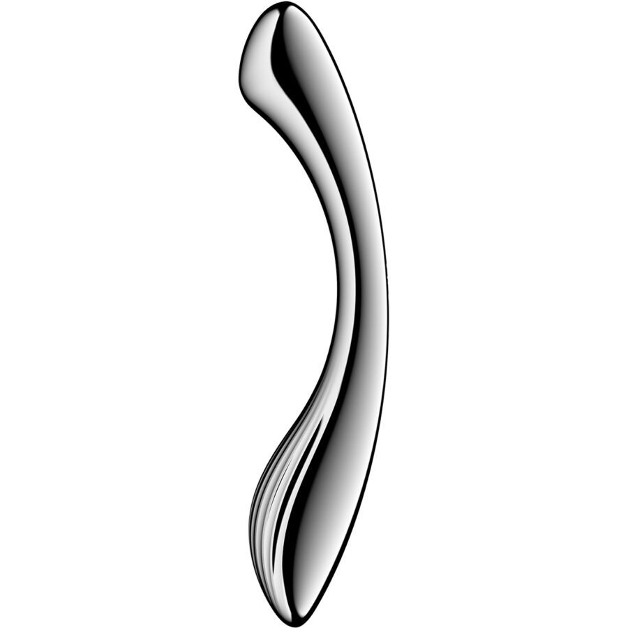 SATISFYER - DILDO A DOPPIA ESTREMIT� IN ACCIAIO INOX PURE GRAVITY 1