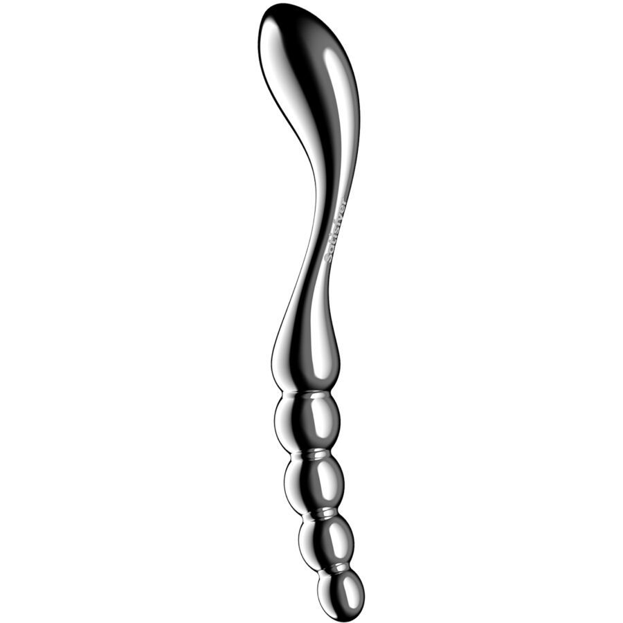 SATISFYER - DILDO A DOPPIA ESTREMIT� IN ACCIAIO INOX STAR FORCE 1