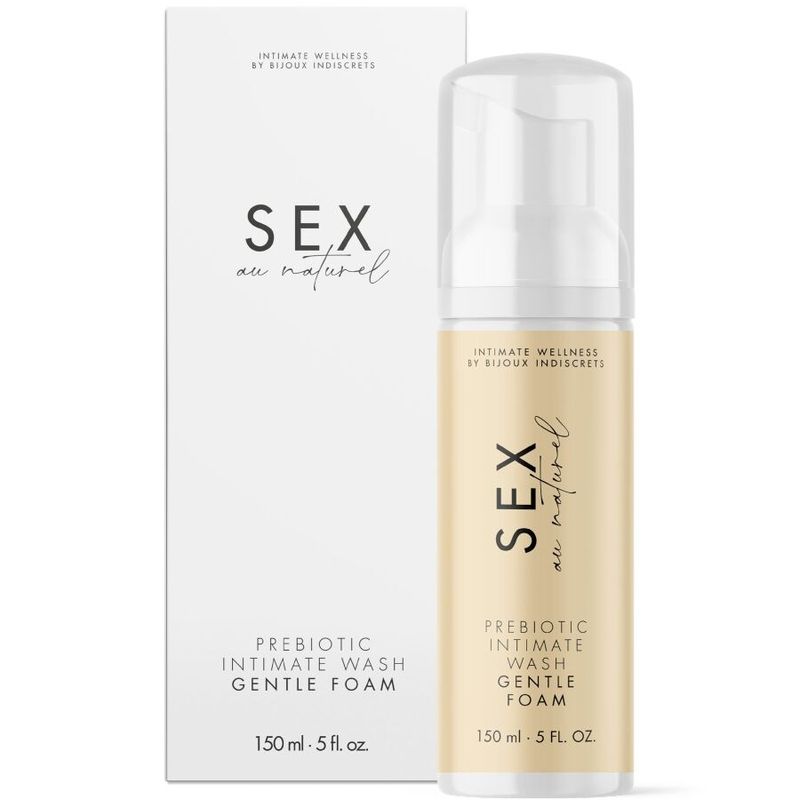 BIJOUX INDISCRETS - SEX AU NATUREL GEL INTIMO PREBIOTICO CON SCHIUMA 150 ML BIJOUX INDISCRETS - SEX AU NATUREL PREBIOTIC INTIMATE GEL WITH FOAM 150 ML