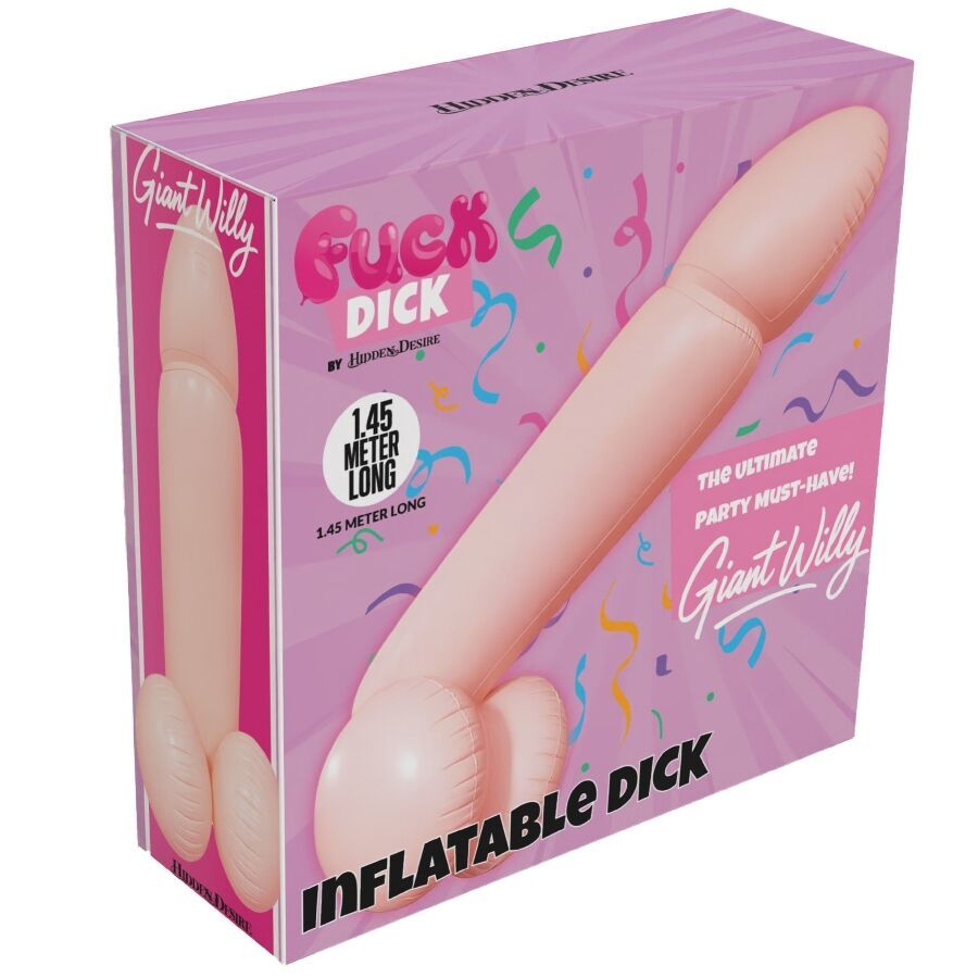 HIDDEN DESIRE - PENE GIGANTE GONFIABILE WILLY 145 CM HIDDEN DESIRE - PENE GIGANTE GONFIABILE WILLY 145 CM