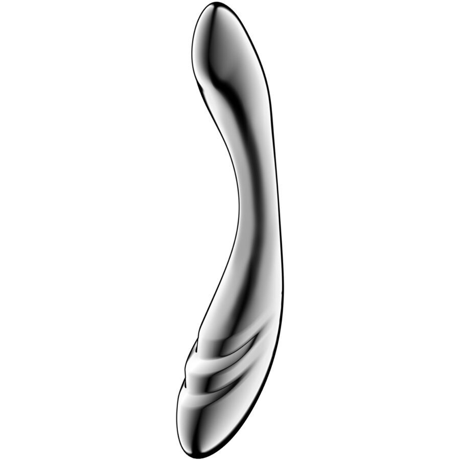 SATISFYER - DILDO A DOPPIA ESTREMIT� IN ACCIAIO INOX PURE GRAVITY 3