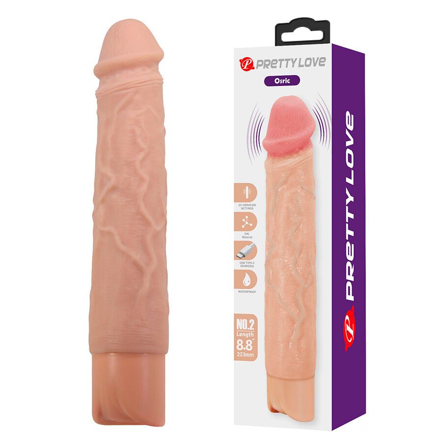 PRETTY LOVE - OSRIC VIBRATORE REALISTICO FLESSIBILE PRETTY LOVE - OSRIC VIBRATORE REALISTICO FLESSIBILE