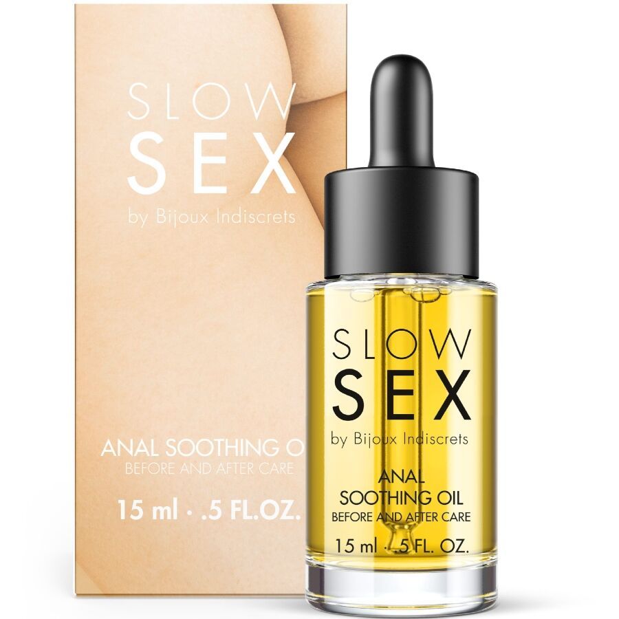 BIJOUX INDISCRETS - OLIO ANALE LENITIVO SLOW SEX 15 ML BIJOUX INDISCRETS - SLOW SEX SOOTHING ANAL OIL 15 ML