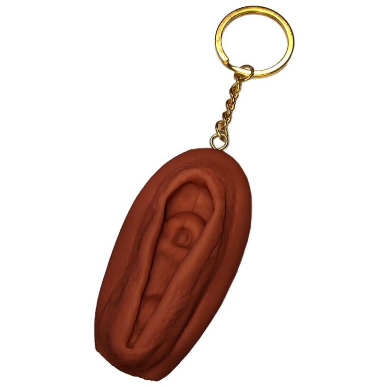 DIABLO PICANTE - PORTACHIAVI VAGINA TONO SCURO DIABLO PICANTE - VAGINA KEYCHAIN DARK TONE