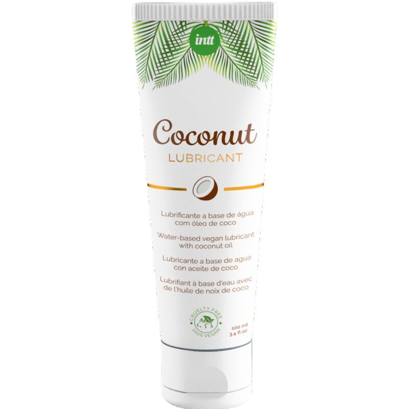 INTT - LUBRIFICANTE VEGANO A BASE ACQUA DAL SAPORE INTENSO DI COCCO INTT - VEGAN WATER-BASED LUBRICANT WITH INTENSE COCONUT FLAVOR