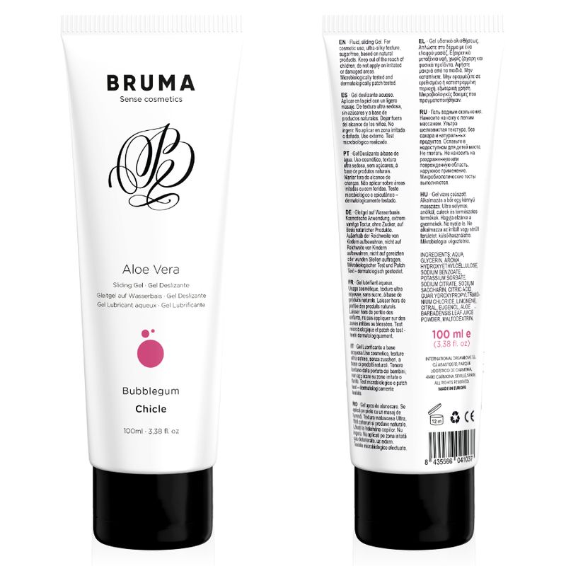 BRUMA - GEL SCORREVOLE ALOE VERA GUSTO BUBBLEGUM 100 ML BRUMA - ALOE VERA SLIDING GEL BUBBLEGUM FLAVOR 100 ML