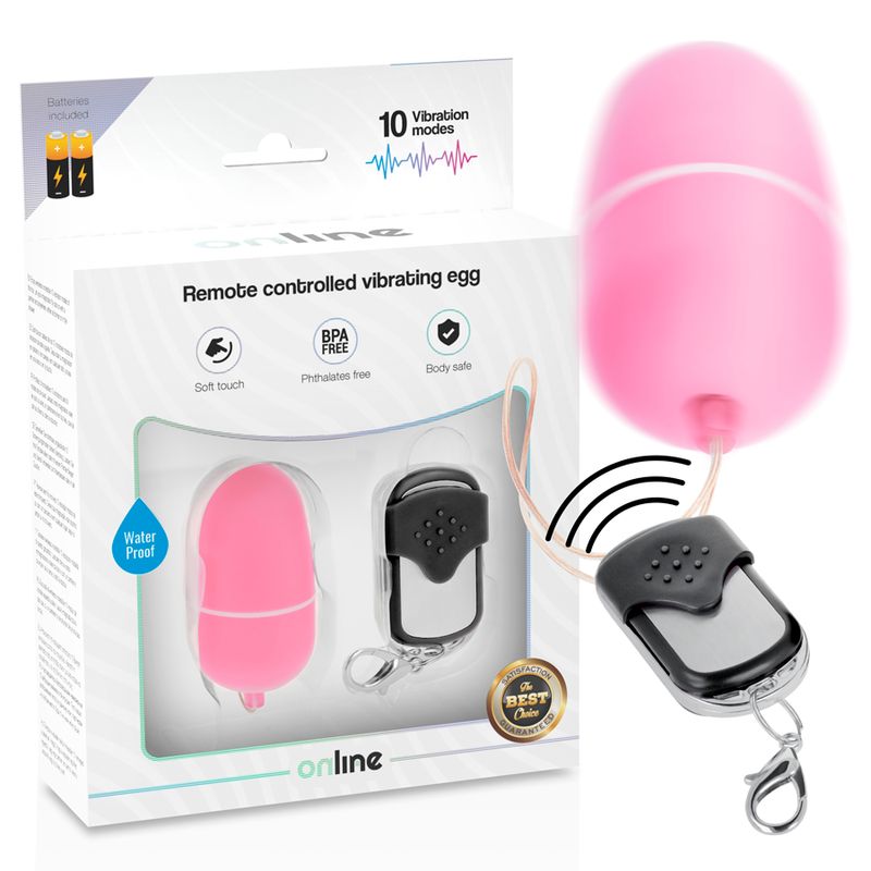 ONLINE - TELECOMANDO UOVO VIBRANTE M ROSA ONLINE - REMOTE CONTROL VIBRATING EGG M PINK