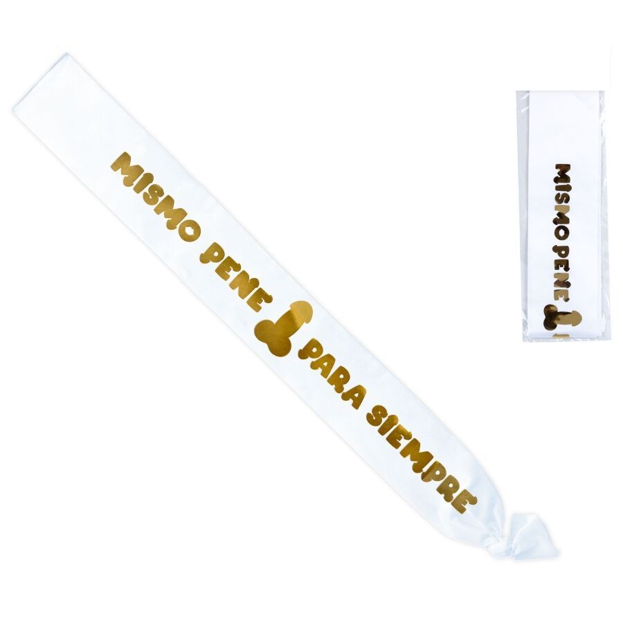 DIABLO PICANTE - FASCIA BIANCA CON PENE METALLIZZATO DIABLO PICANTE - METALLIC PENIS WHITE BAND