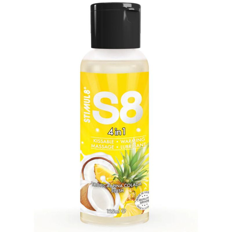 STIMUL8 - S8 LUBRIFICANTE 4 IN 1 PER DESSERT PINA COLADA 125 ML STIMUL8 - S8 4 IN 1 PINA COLADA DESSERT LUBRICANT 125 ML