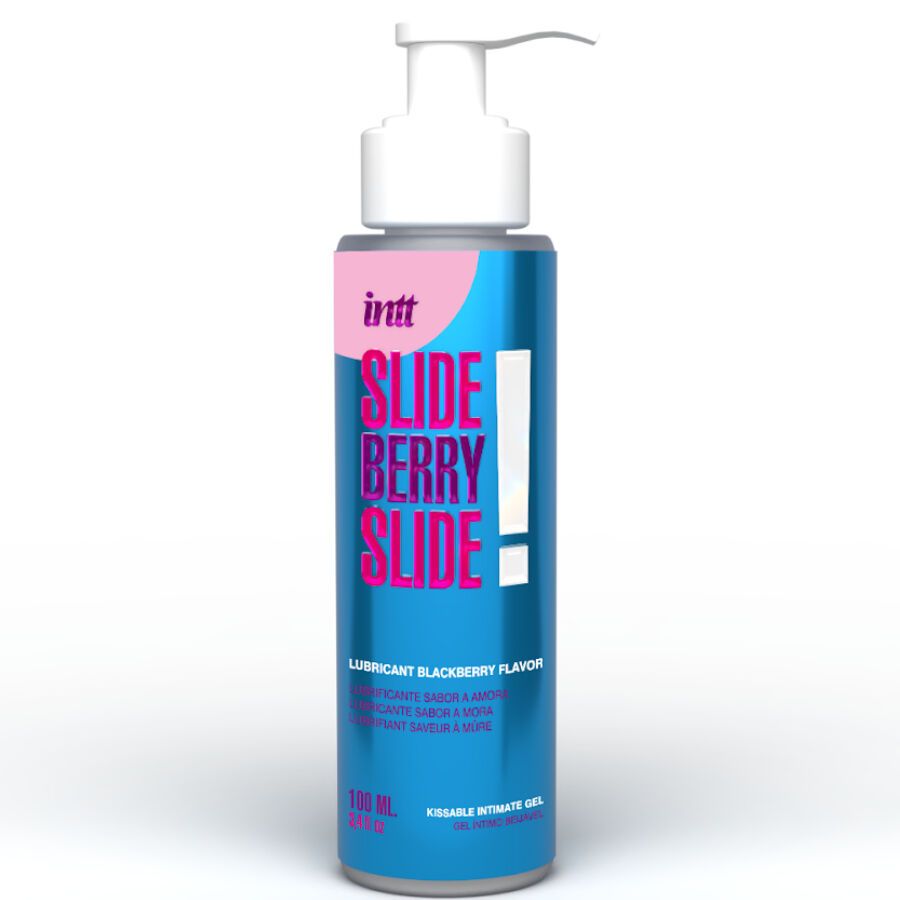 INTT RELEASES - LUBRIFICANTE INTIMO KISSABLE A BASE D'ACQUA AL GUSTO DI MORA 100 ML INTT RELEASES - KISSABLE WATER-BASED INTIMATE LUBRICANT BLACKBERRY FLAVOR 100 ML