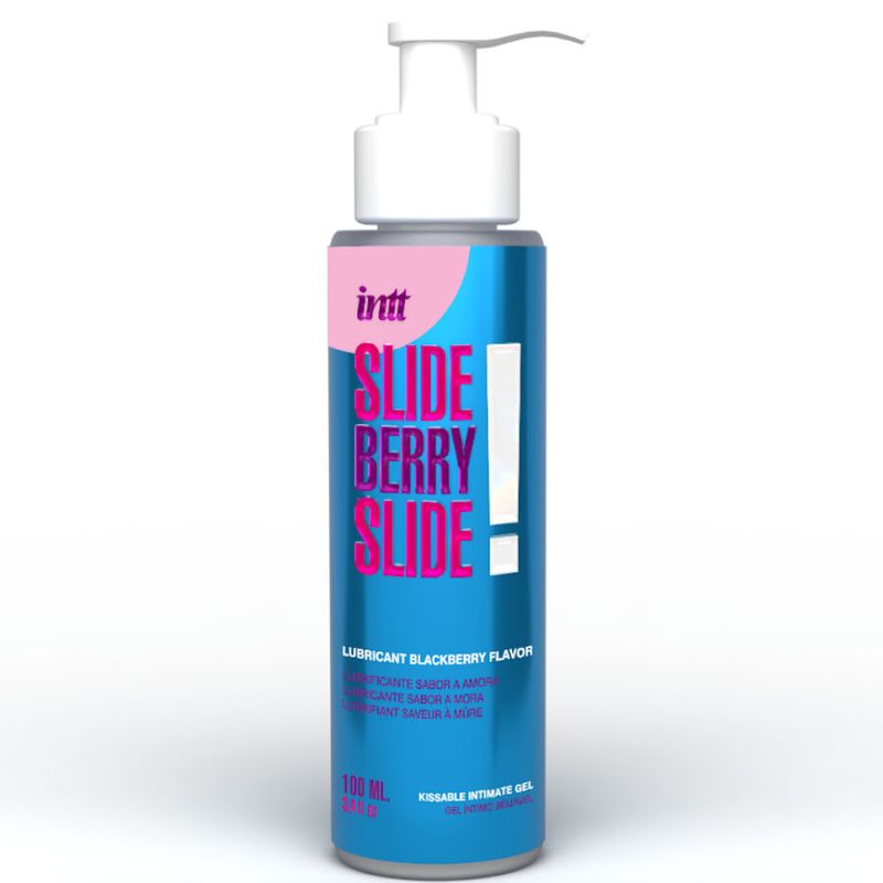 INTT RELEASES - LUBRIFICANTE INTIMO KISSABLE A BASE D'ACQUA AL GUSTO DI MORA 100 ML INTT RELEASES - KISSABLE WATER-BASED INTIMATE LUBRICANT BLACKBERRY FLAVOR 100 ML