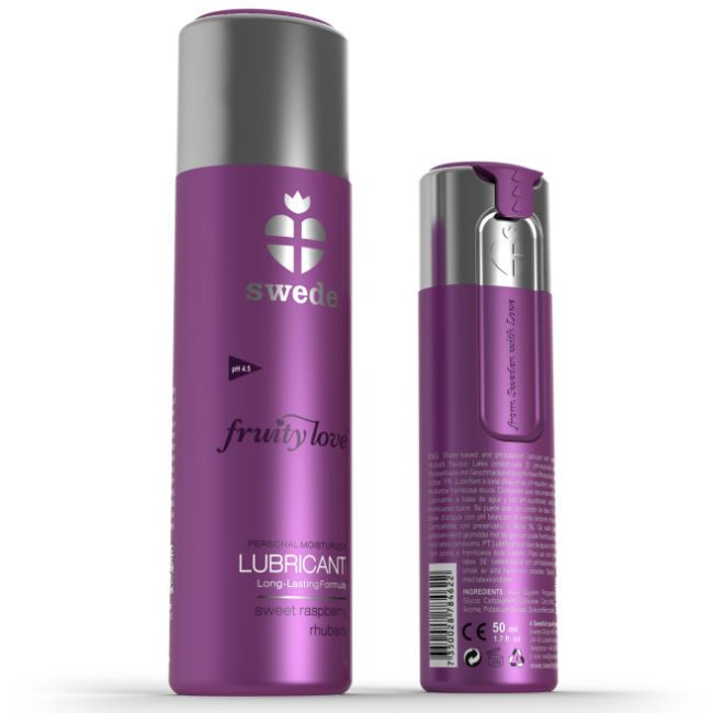SWEDE - FRUITY LOVE LUBRIFICANTE LAMPONE RABARBARO 50 ML SWEDE - FRUITY LOVE LUBRICANT RASPBERRY RHUBARB 50 ML