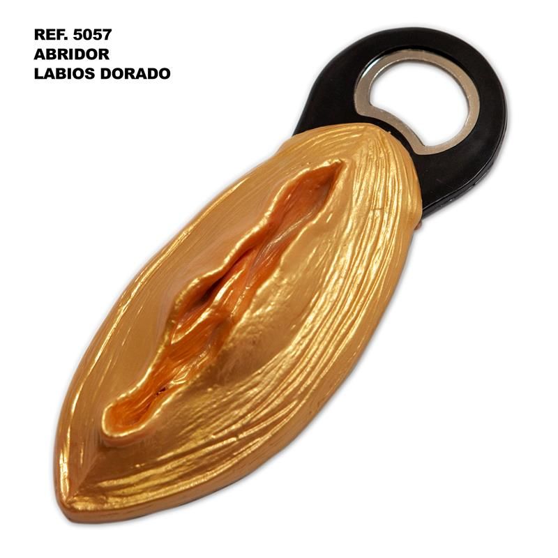 Lip-shaped bottle opener Gold Lip-shaped bottle opener Gold
