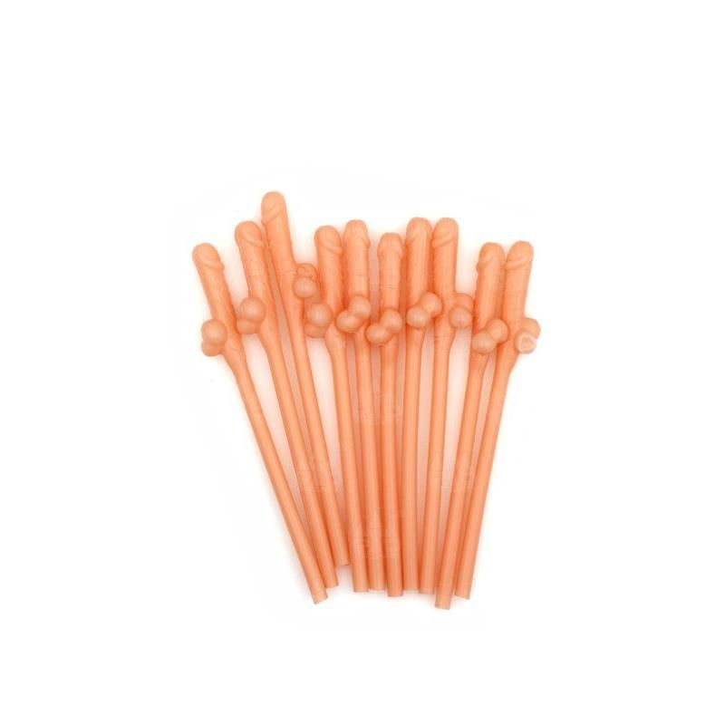 Penis-Shaped Straws - Pack of 10 Penis-Shaped Straws - Pack of 10