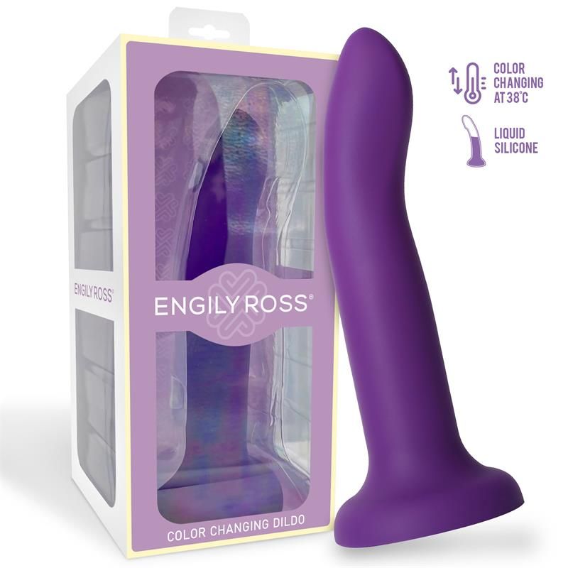 Color-Changing Dildo Purple to Pink Size L 21 cm Color-Changing Dildo Purple to Pink Size L 21 cm