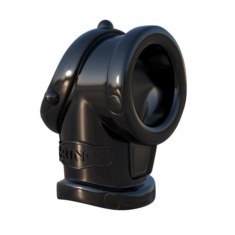 Fantasy C-Ringz Cock Pipe with Ball-Stretcher Black Fantasy C-Ringz Cock Pipe with Ball-Stretcher Black
