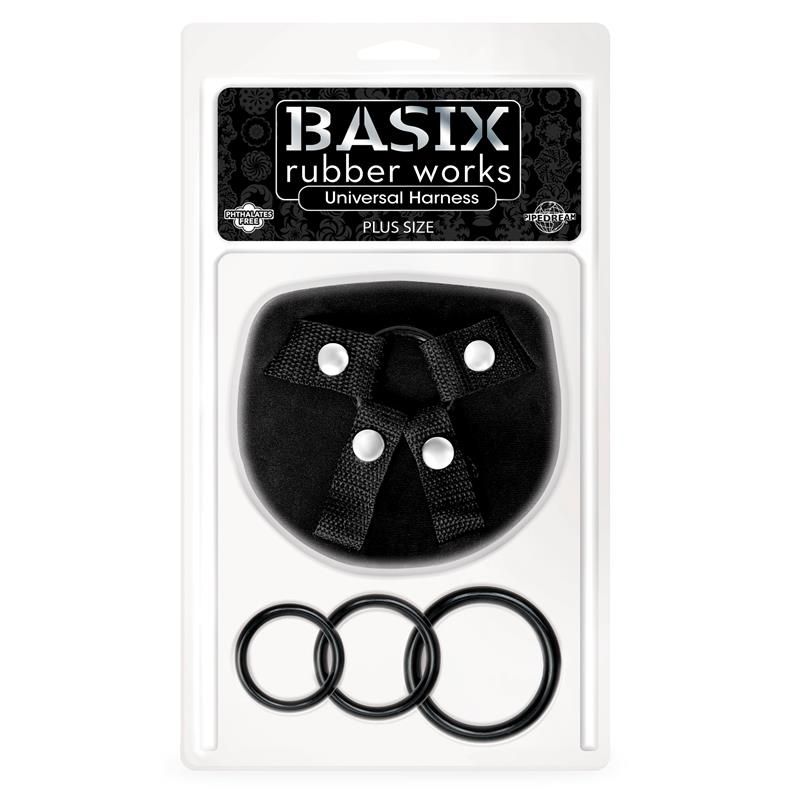 Universal Harness Plus Size with 3 Silicone Rings Universal Harness Plus Size with 3 Silicone Rings