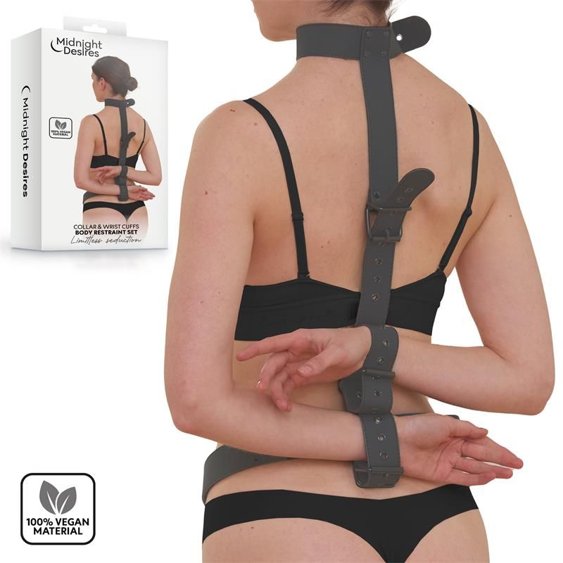 Collar and Wrist Cuffs Body Restraint Set Collar and Wrist Cuffs Body Restraint Set