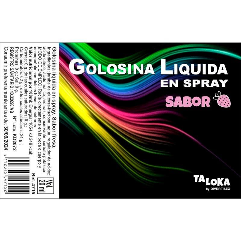 Strawberry Flavored Liquid Candy Spray 20 ml Strawberry Flavored Liquid Candy Spray 20 ml