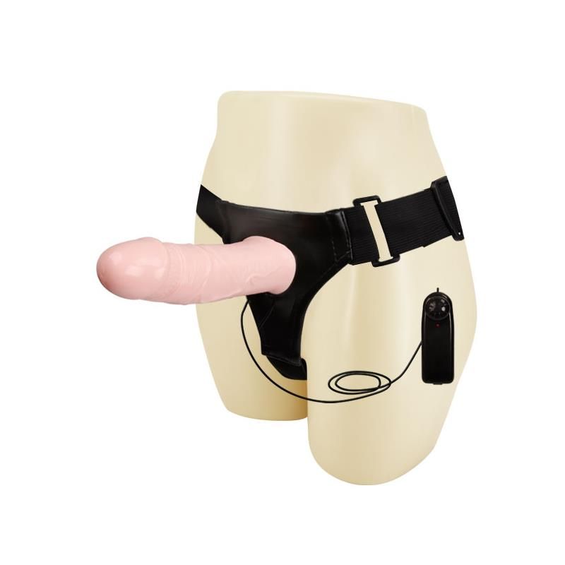 Strap-on with Vibrating Hollow Dildo Mens Pants Strap-on with Vibrating Hollow Dildo Mens Pants