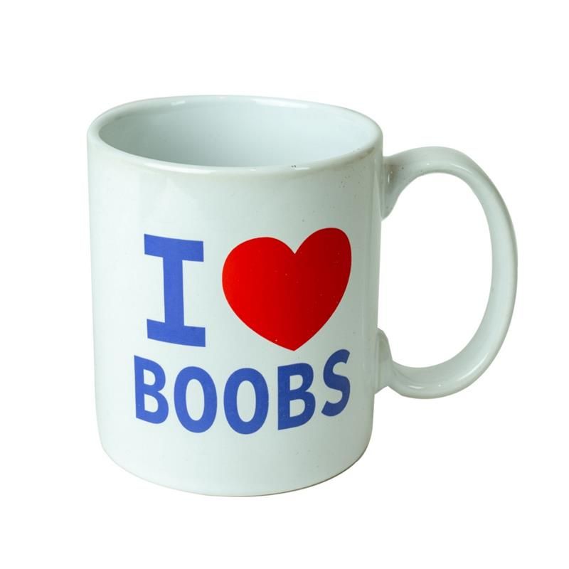 I Love Boobs Ceramic Mug I Love Boobs Ceramic Mug