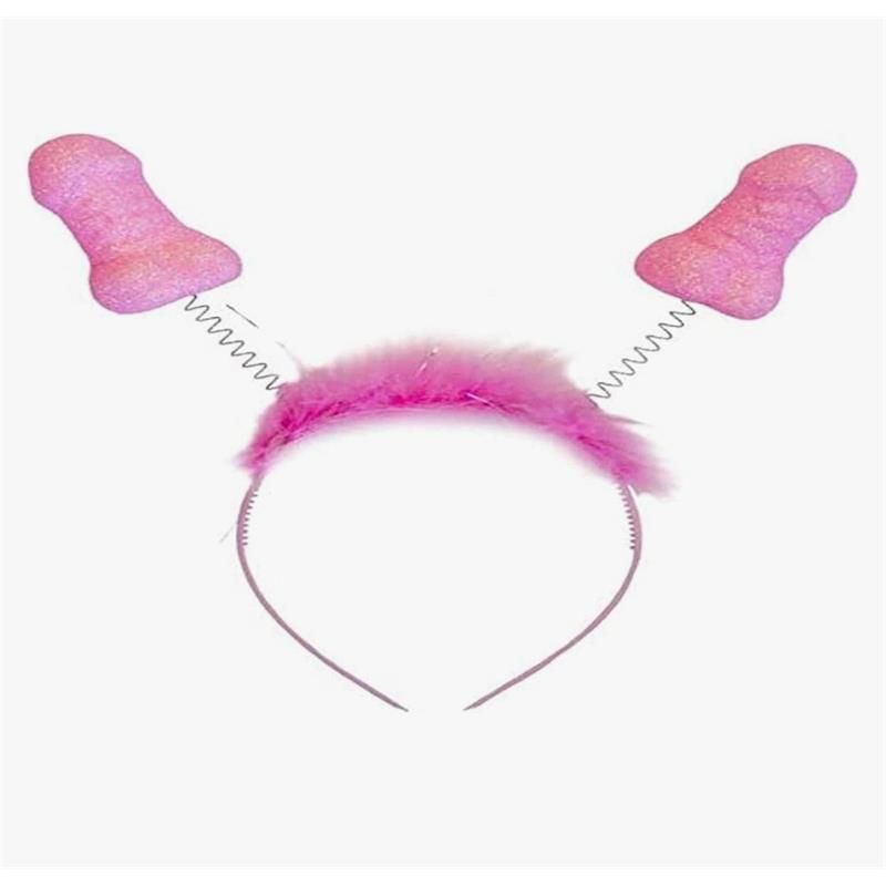 Pink Glitter Headband with Penises Pink Glitter Headband with Penises