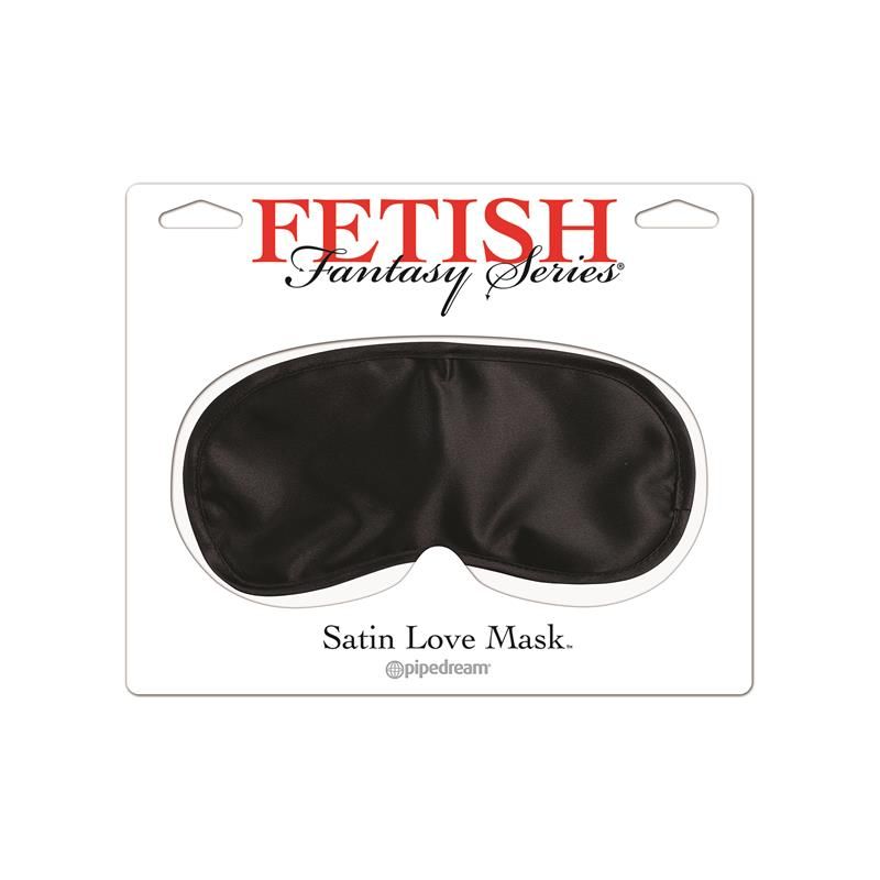 Satin Love Mask Black Satin Love Mask Black