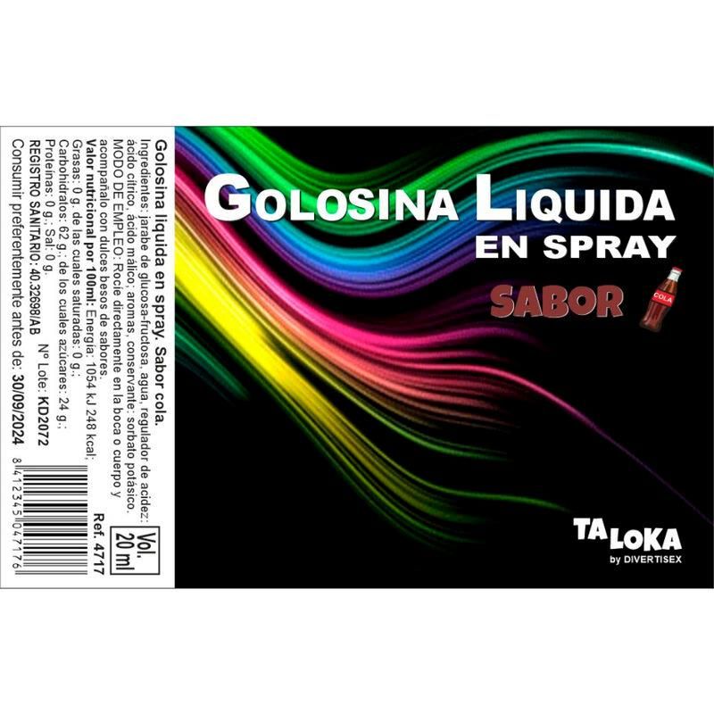 Cola Flavored Liquid Candy Spray 20 ml Cola Flavored Liquid Candy Spray 20 ml