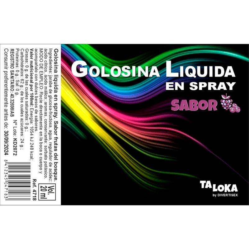 Liquid Candy in Spray Fruits of the Forest Flavor 20 ml Liquid Candy in Spray Fruits of the Forest Flavor 20 ml