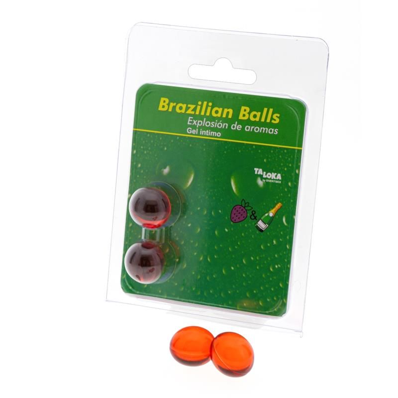 Set 2 Brazilian Balls Explosion Strawberry and Champnage Aroma Set 2 Brazilian Balls Explosion Strawberry and Champnage Aroma