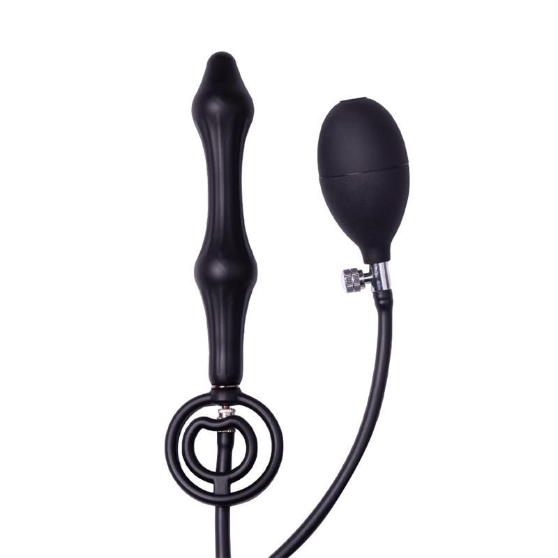 Inflatable Anal Plug with Double Balloon and Pump Inflatable Anal Plug with Double Balloon and Pump