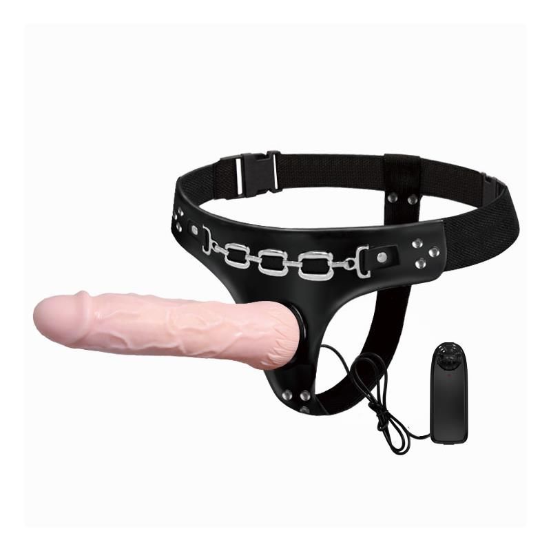 Baile Strap-On Vibrating Dildo Flesh 18.5 cm Baile Strap-On Vibrating Dildo Flesh 18.5 cm