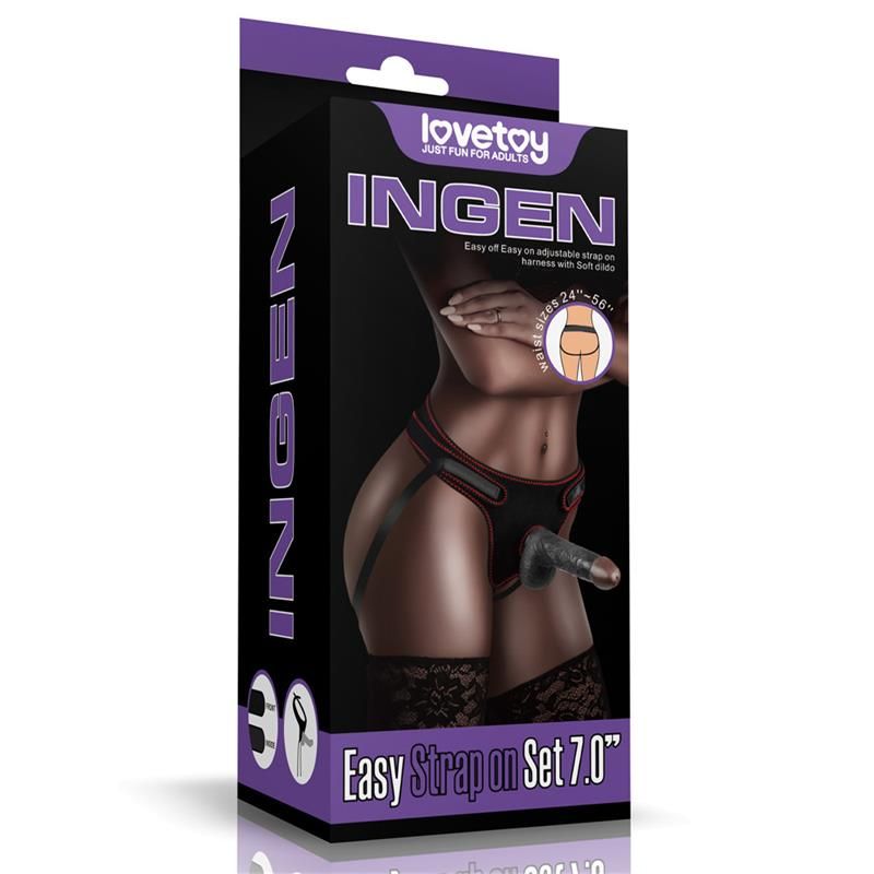 Adjustable Strap On with Dildo 7.0 Adjustable Strap On with Dildo 7.0