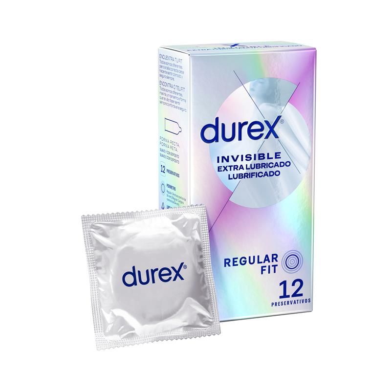 Condoms Invisible Extra Lub 12ud Condoms Invisible Extra Lub 12ud