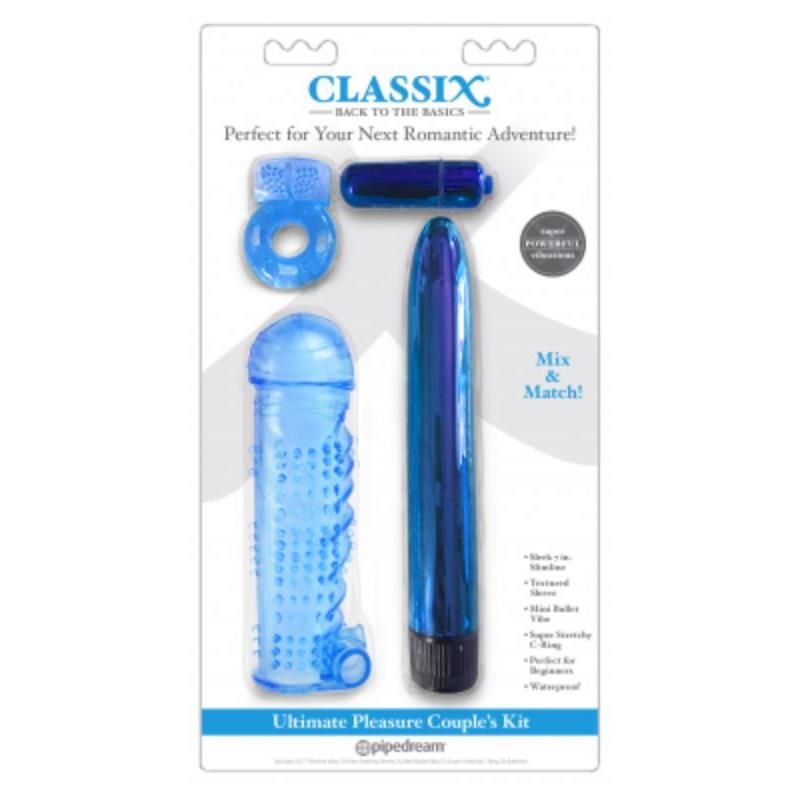 Ultimate Pleasure Couples Kit Blue Ultimate Pleasure Couples Kit Blue
