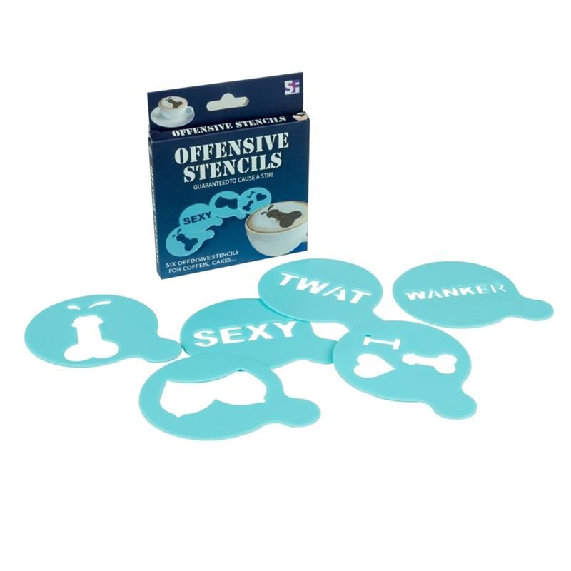 Pack of 12 Offensive Stencils Pack of 12 Offensive Stencils