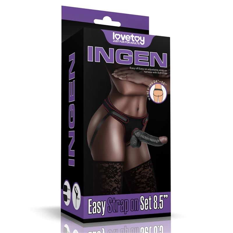 Adjustable Strap On with Dildo 8.5 Adjustable Strap On with Dildo 8.5
