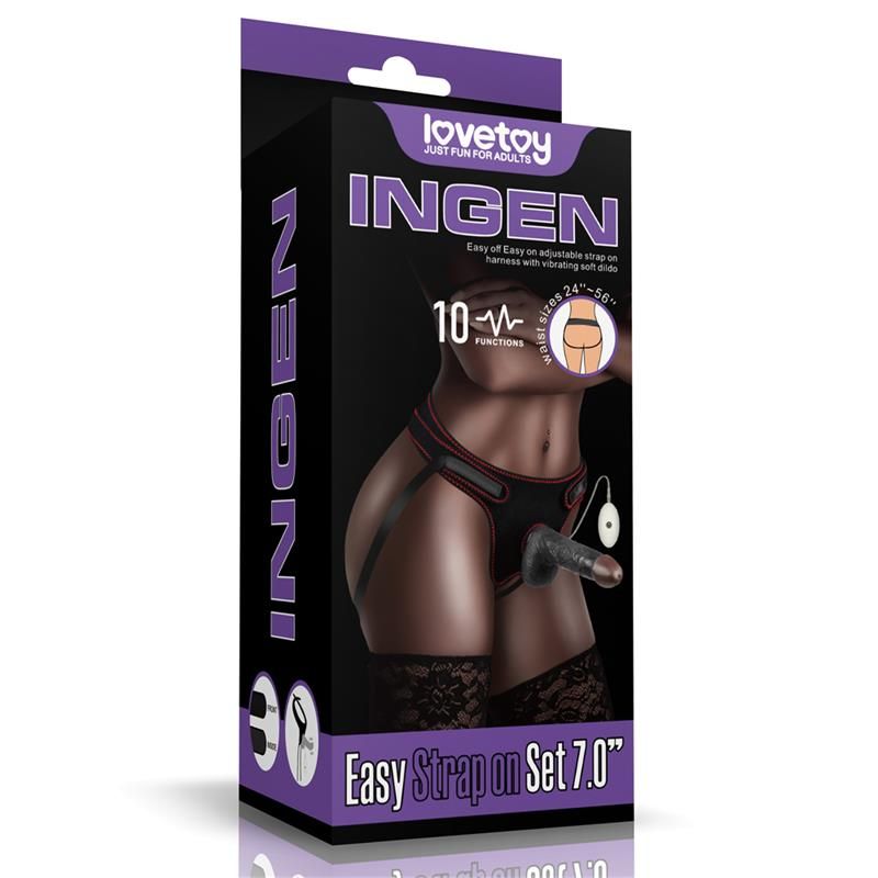 Adjustable Strap on with Dildo 10 Functions 7.0 Adjustable Strap on with Dildo 10 Functions 7.0