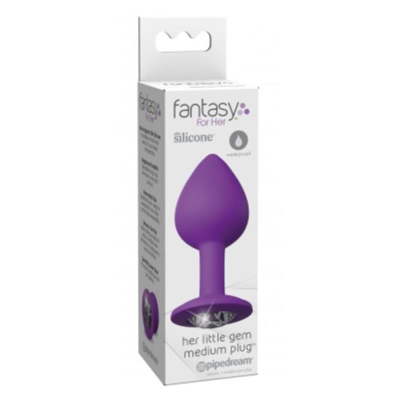 Anal Plug with Gem Size Medium Anal Plug with Gem Size Medium