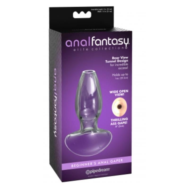 Beginners Butt Plug Anal Gaper Clear Beginners Butt Plug Anal Gaper Clear