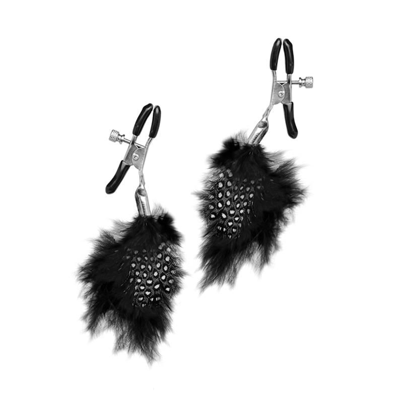 Feather Nipple Clamps Black Feather Nipple Clamps Black