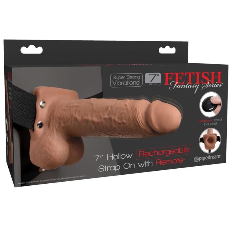 Elastic Strap-On with 7 Hollow Dildo 10 Functions Remote Control USB Elastic Strap-On with 7 Hollow Dildo 10 Functions Remote Control USB