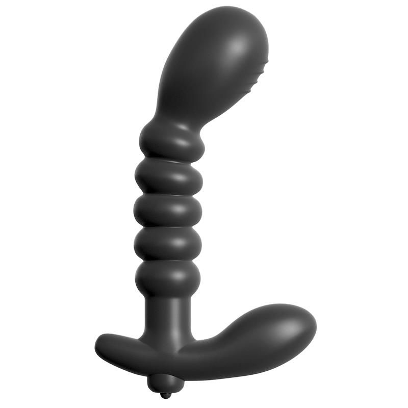 Ribbed Prostate Vibe Black Ribbed Prostate Vibe Black