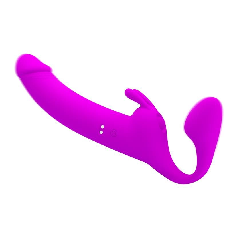 Zanini Vibrating Strapless StrapOn Silicone Zanini Vibrating Strapless StrapOn Silicone