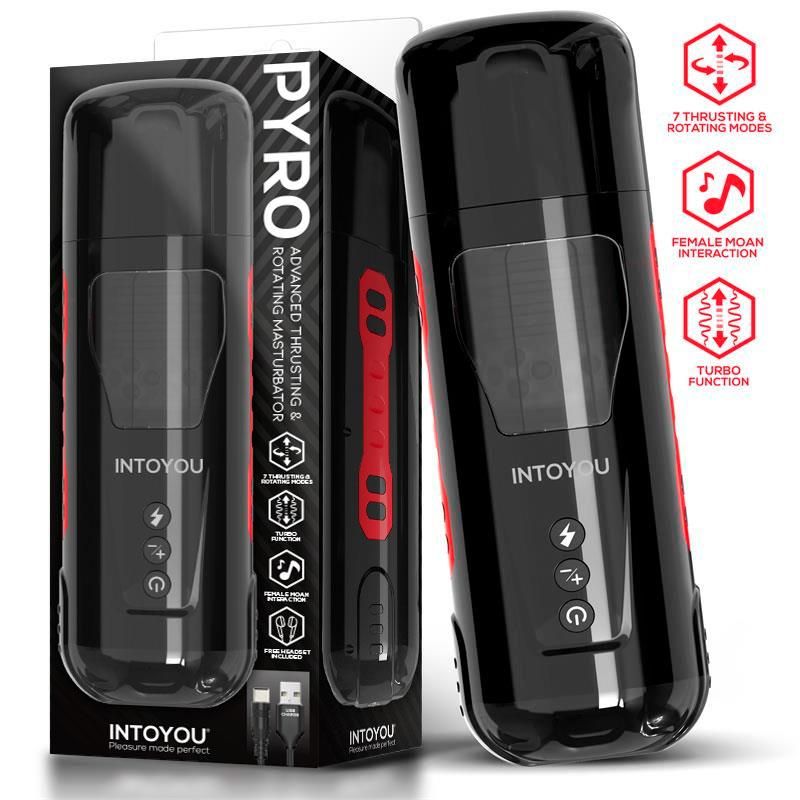 Pyro Advanced Thrusting, Rotating and Moaning Masturbator Pyro Advanced Thrusting, Rotating and Moaning Masturbator