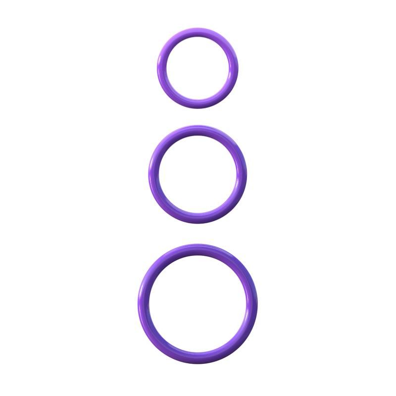Fantasy C-Ringz Silicone 3-Ring Stamina Set Purple Fantasy C-Ringz Silicone 3-Ring Stamina Set Purple