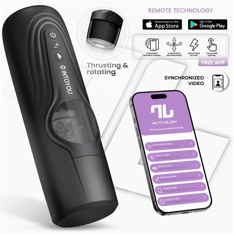 Egor Thrusting and Rotating Male Masturbator with App Egor Thrusting and Rotating Male Masturbator with App