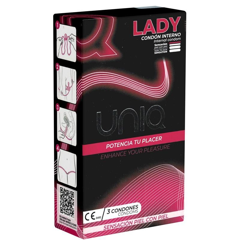 Lady Female Condoms No Latex 3 pcs Lady Female Condoms No Latex 3 pcs