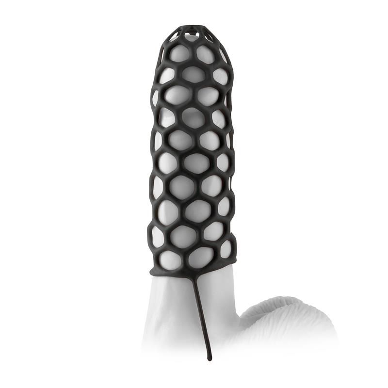 Fantasy X-tensions Silicone Warrior Cock Cage-Bla Fantasy X-tensions Silicone Warrior Cock Cage-Bla